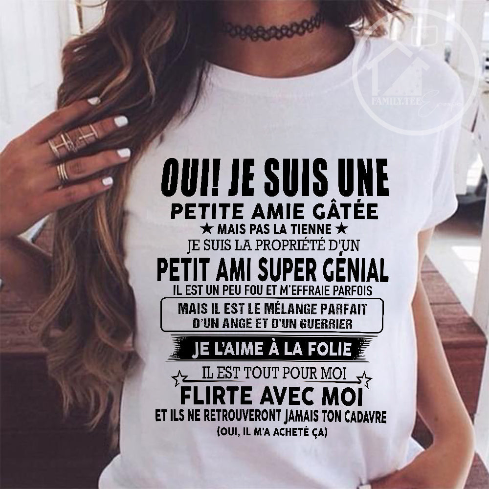 UN T-SHIRT MAGNIFIQUE POUR VOTRE FEMME - CADEAU DE LA PART DE SON MARI - frTOBY00 (SKUUP-05)