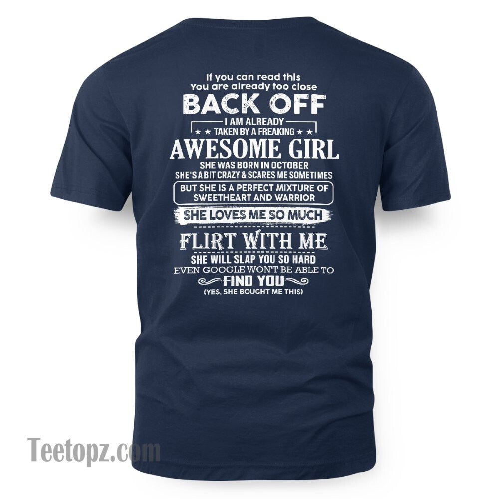 October ��� Awesome Girlfriend Born In October ��� Special gift for your Boyfriend ��� From Wife TOBY10 (SKU06-25-10)