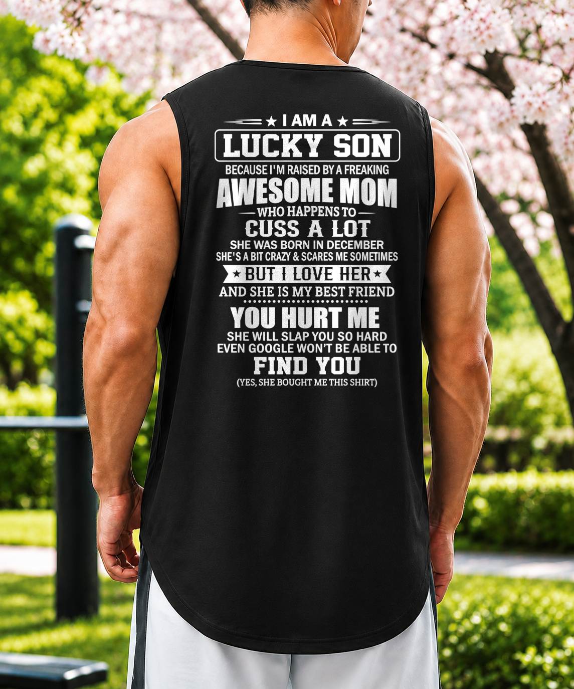 December, I'm Lucky Son - Special Gift for Your Son From Mom - TOBY12 (SKU2609-163-12)
