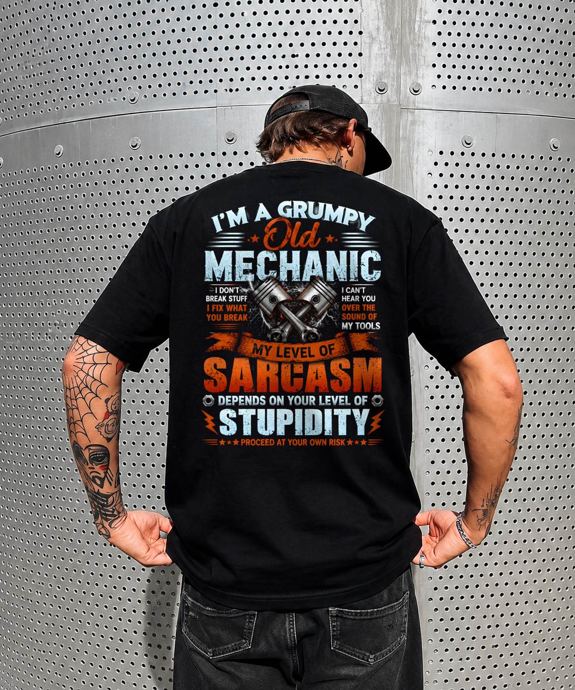 I'M A GUMPY OLD MECHANIC - SHIRTS FOR MEN - TOBY00 (SKU2608-524)