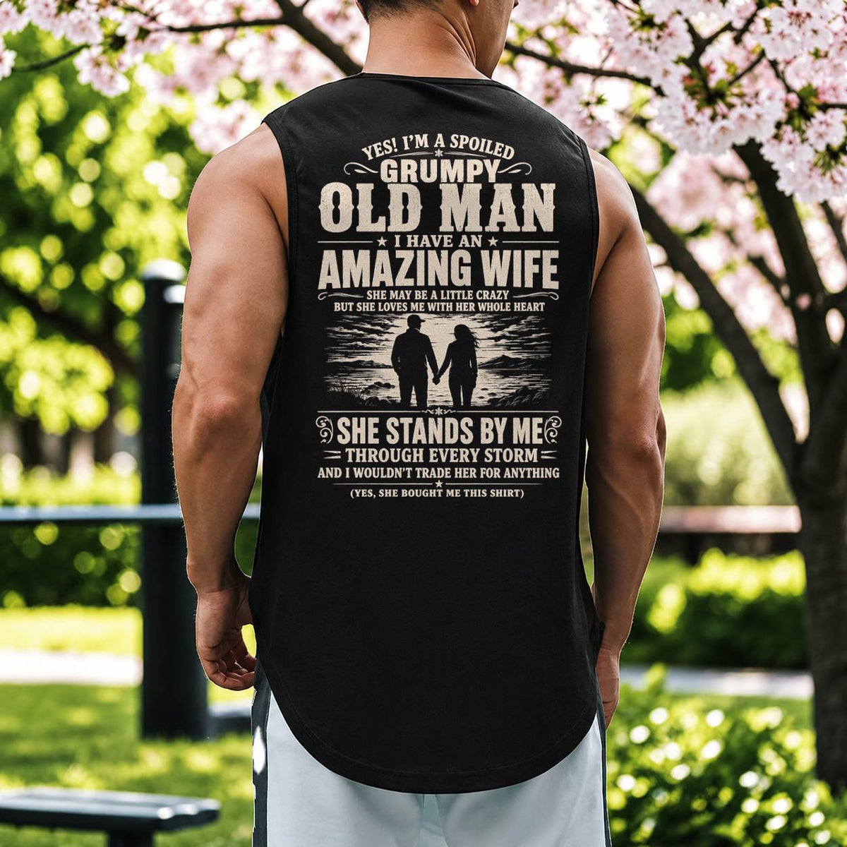 TO MY GUMPY HUSBAND - SHIRT FORM WIFE - TOBY00 (SKU2608-440)