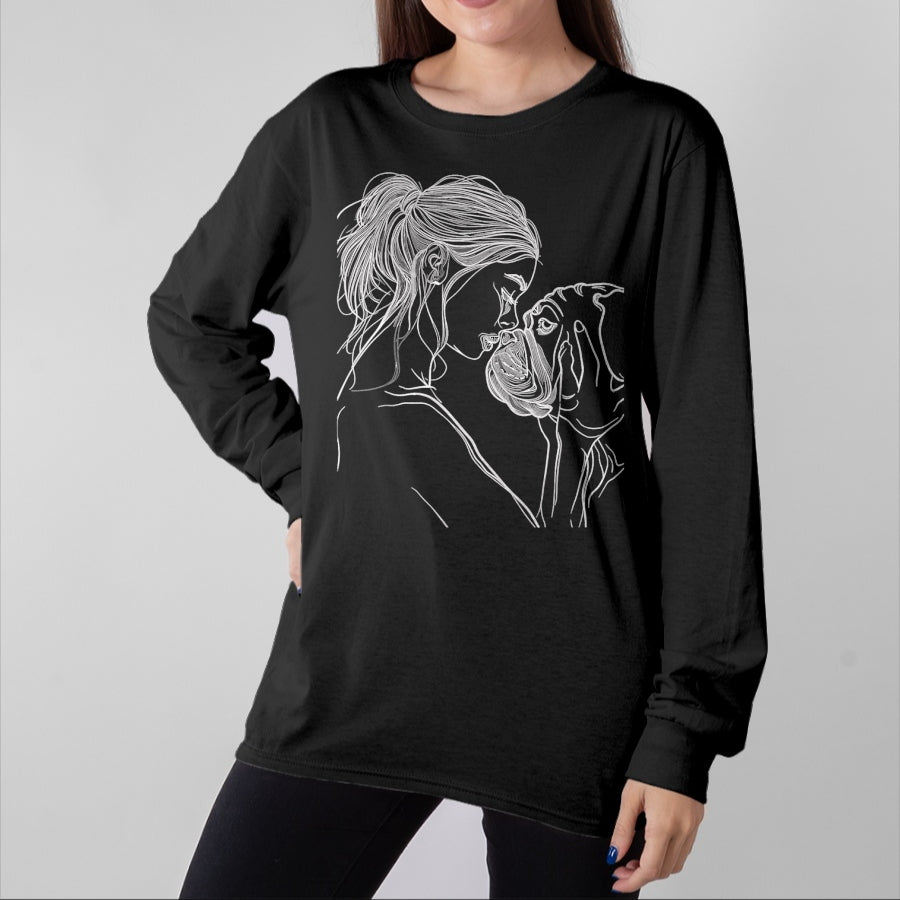Dog Love Shirt, Dog Lover Gift T-Shirt/Hoodie/Sweatshirt HLT00 - English Bulldog Mom Dog Art Mother_s Day T-Shirt