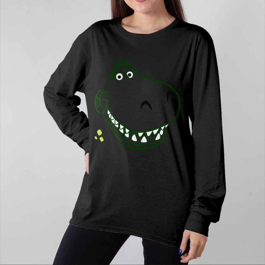 Best Dinosaur Lover Shirt, Funny Dinosaur UnisexT-Shirt/Hoodie/Sweatshirt HLT00 - E.T. Rex Funny Dinosaur Shirt T-Rex on Bike Over The Moon T-Shirt