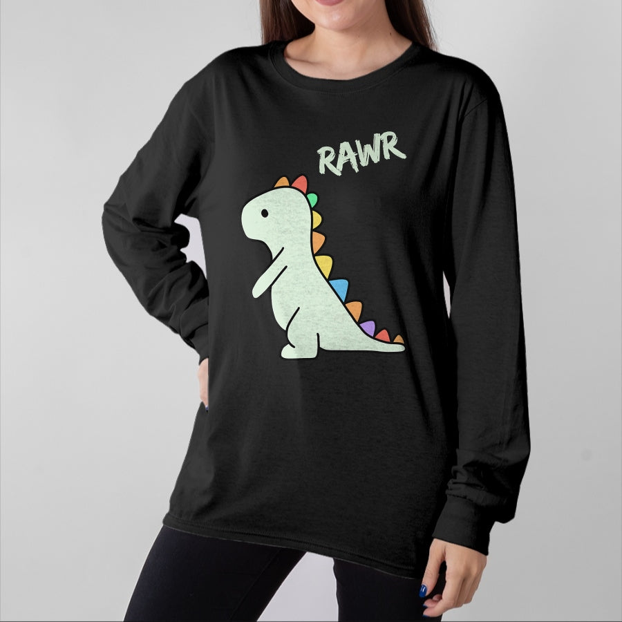 Best Dinosaur Lover Shirt, Funny Dinosaur UnisexT-Shirt/Hoodie/Sweatshirt HLT00 - Cute Dino Shirt Rawr Dinosaur Roaring Funny Kid Dino Cartoon T-Shirt