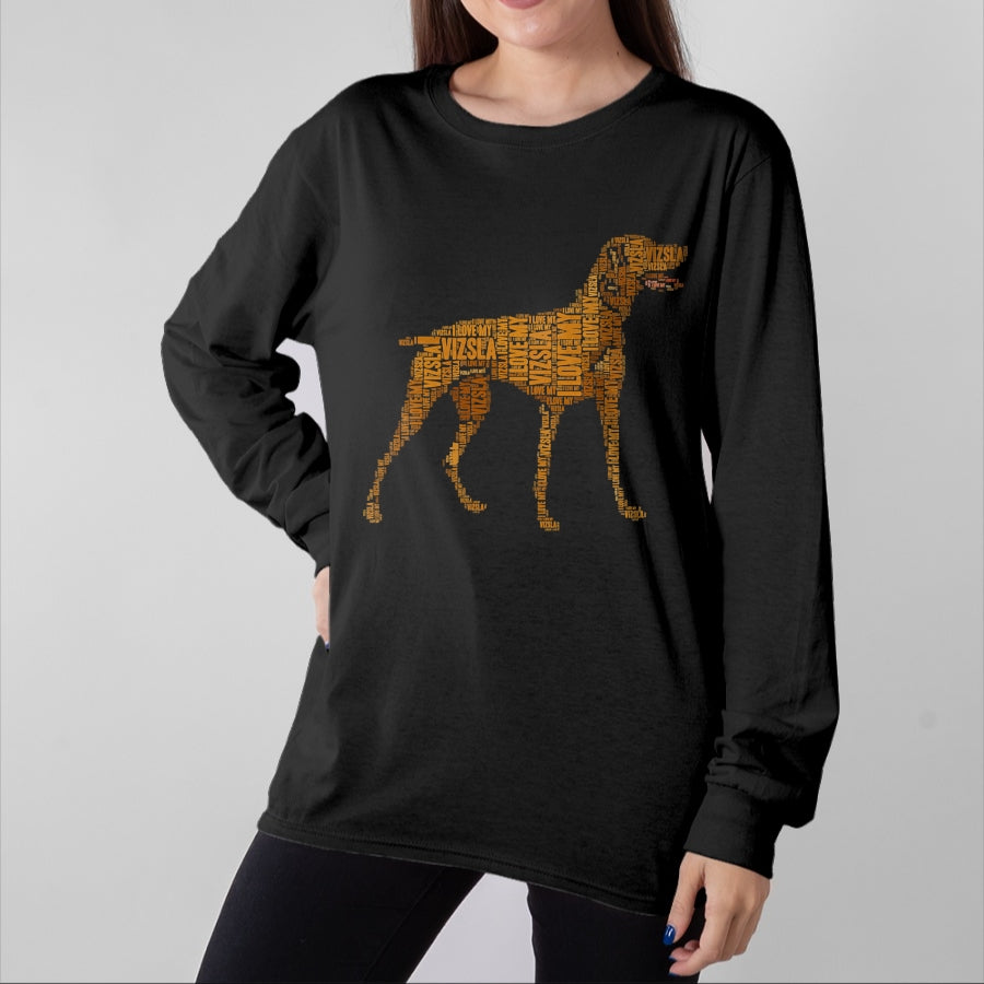 Dog Love Shirt, Dog Lover Gift T-Shirt/Hoodie/Sweatshirt HLT00 - Vizsla Dog Owner I Love My Vizsla Dog T-Shirt
