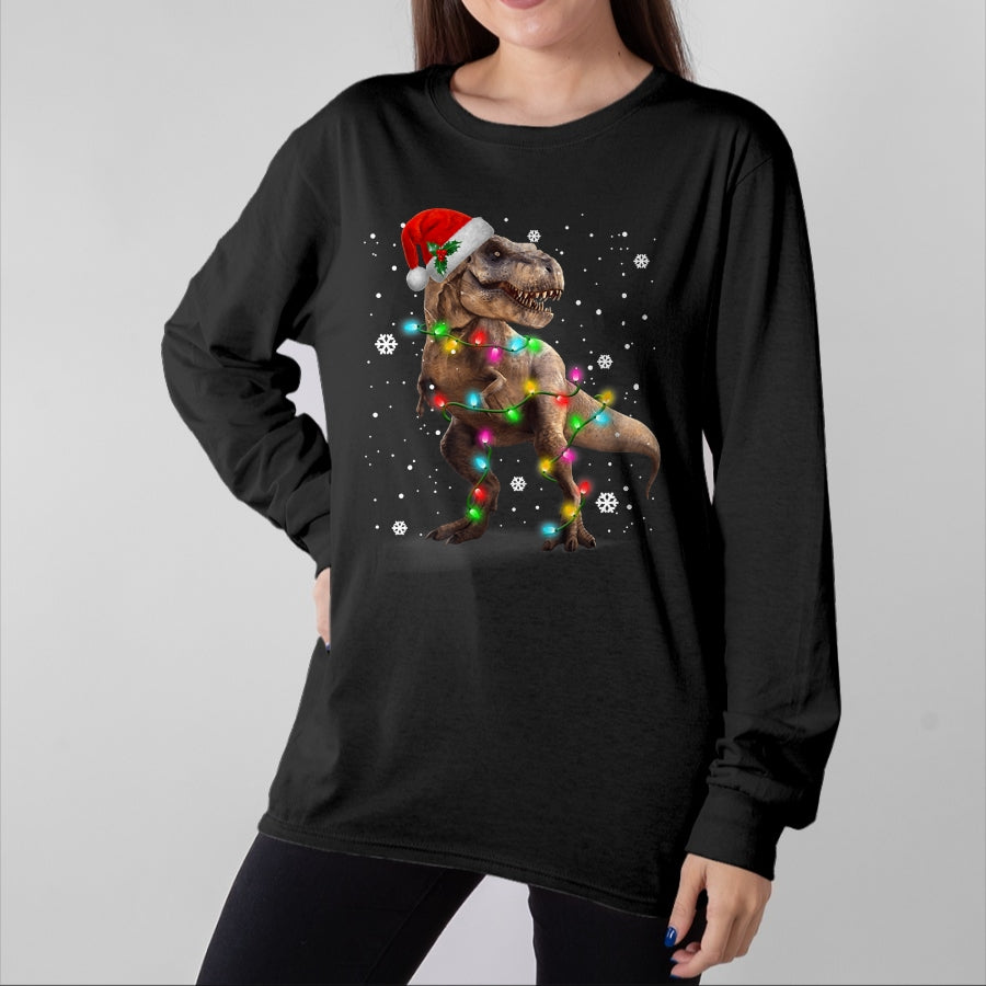 Best Dinosaur Lover Shirt, Funny Dinosaur UnisexT-Shirt/Hoodie/Sweatshirt HLT00 - Dinosaur T-rex Tree Christmas Sweater Xmas Pet Dino Trex T-Shirt