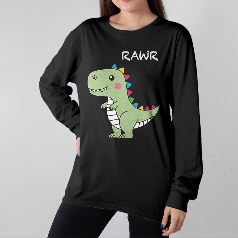 Best Dinosaur Lover Shirt, Funny Dinosaur UnisexT-Shirt/Hoodie/Sweatshirt HLT00 - Cute DinosaursIllustration - Dino Collection - Classic T-Shirt, Men, Black, 3X-Large