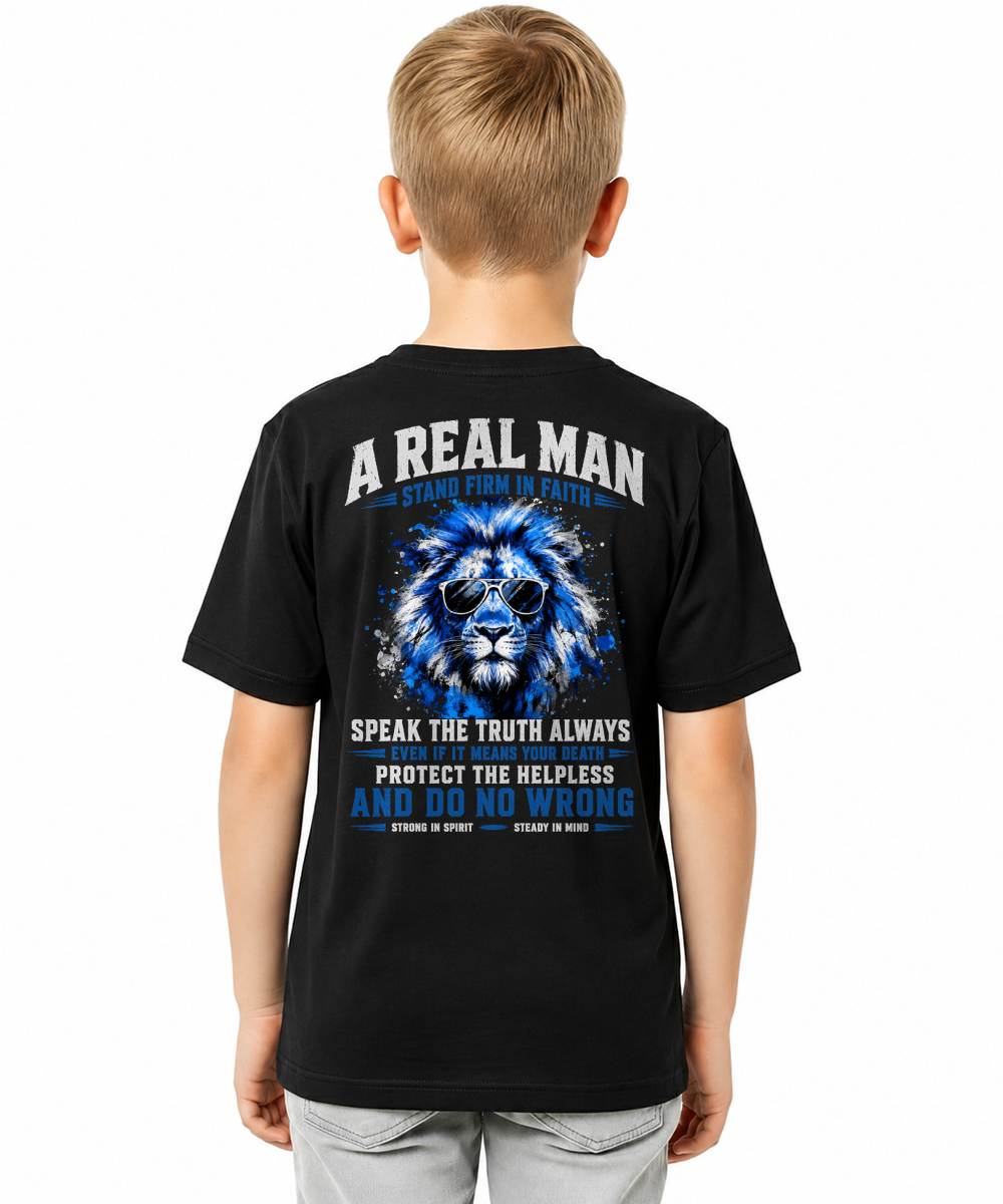 A REAL MAN STAND FIRM IN FAITH - SHIRTS FOR MEN - TOBY00 (SKU2609-05)