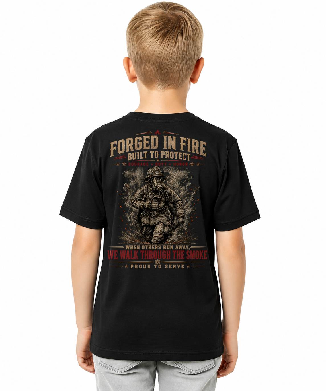 FORGED IN FIRE BUILD TO PROTECT - SHIRTS FOR MEN - TOBY00 (SKU2608-635)