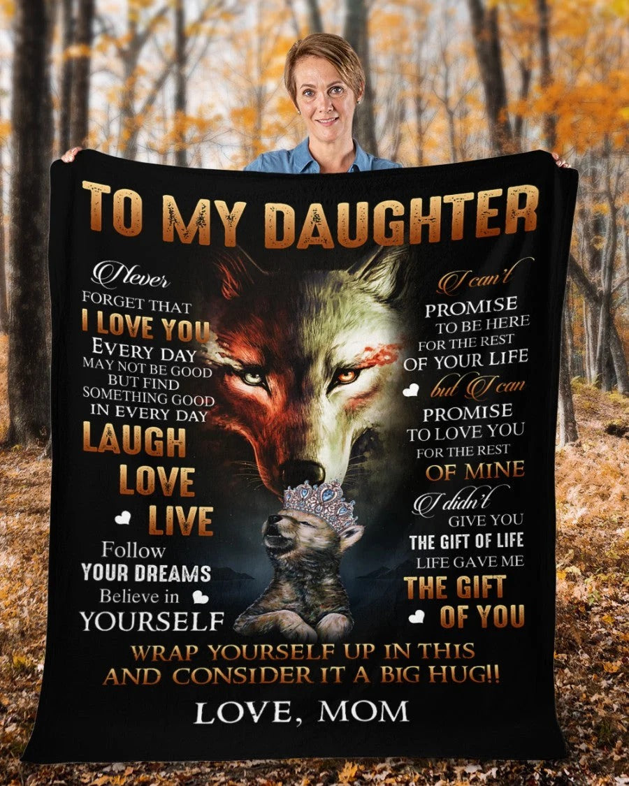 To My Daughter From Mom Blanket - Toby00