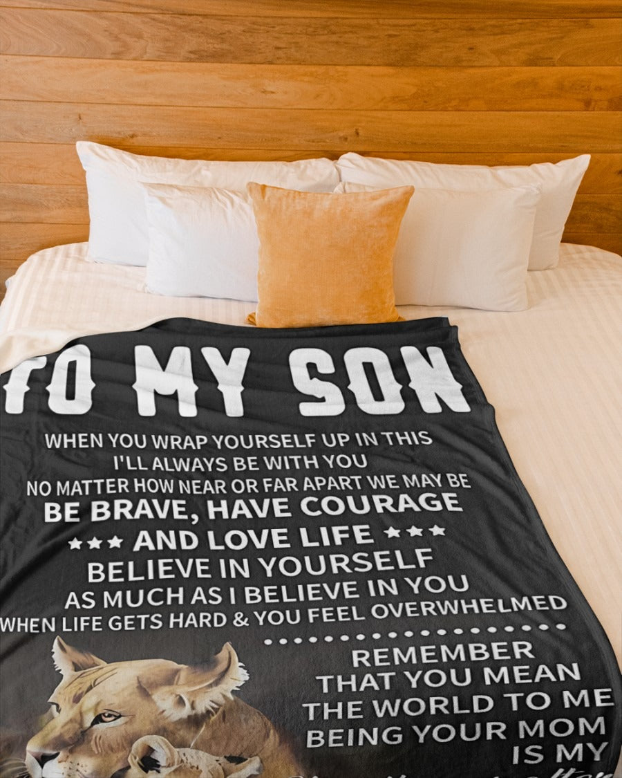 Blanket From Mom To My Son - TOBY00 (SKUB07-18)