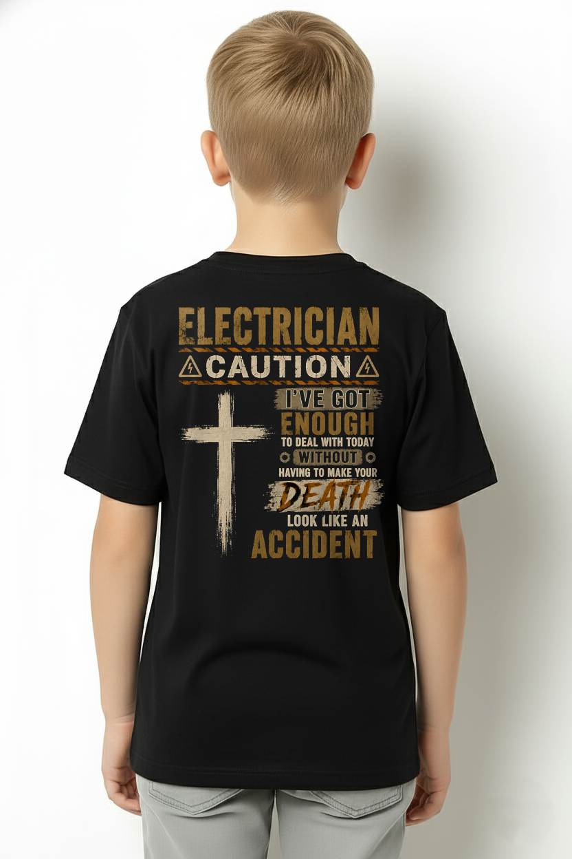 ELECTRICIAN CAUTION - SHIRTS FOR MENS - TOBY00 (SKU2608-433)