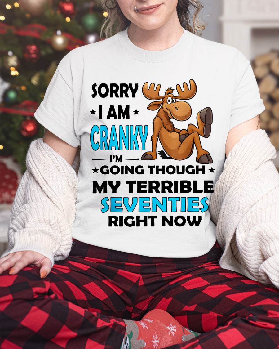 SORRY I AM CRANKY - BIRTHDAY SHIRT FOR WOMEN - TOBY00 (SKU12-249)