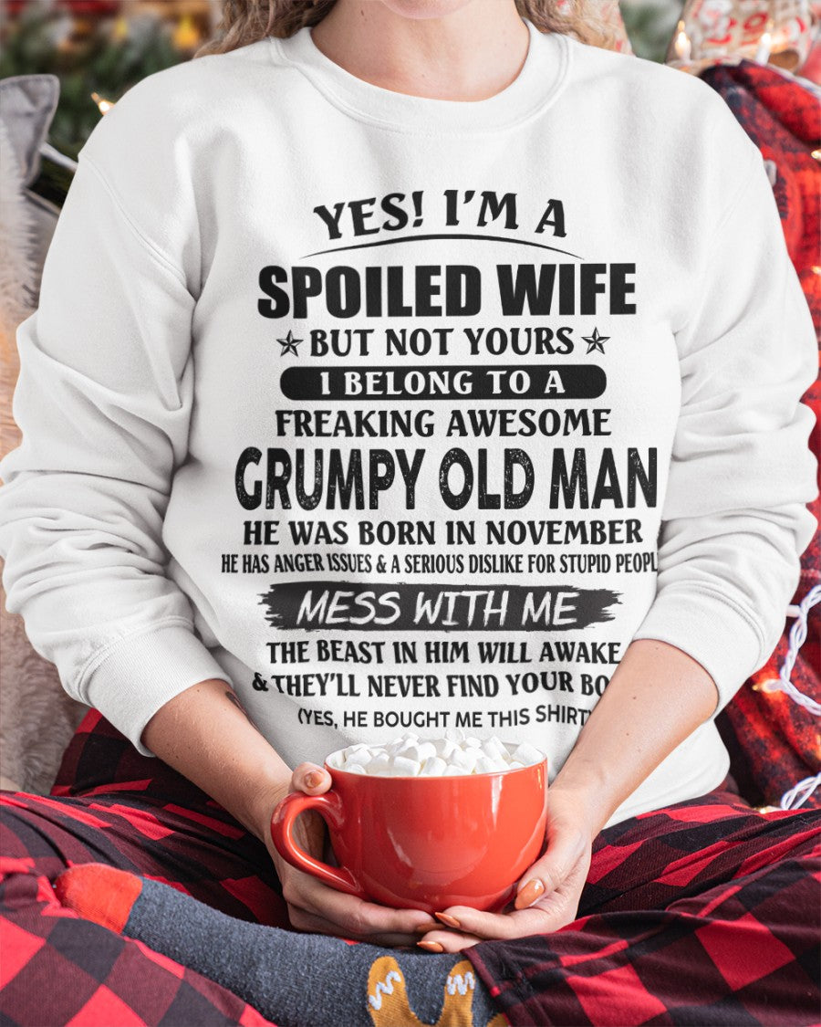 Grumpy Old Man November – Perfect gift for wife From Husband – TOBY11 (SKU08-63-11)
