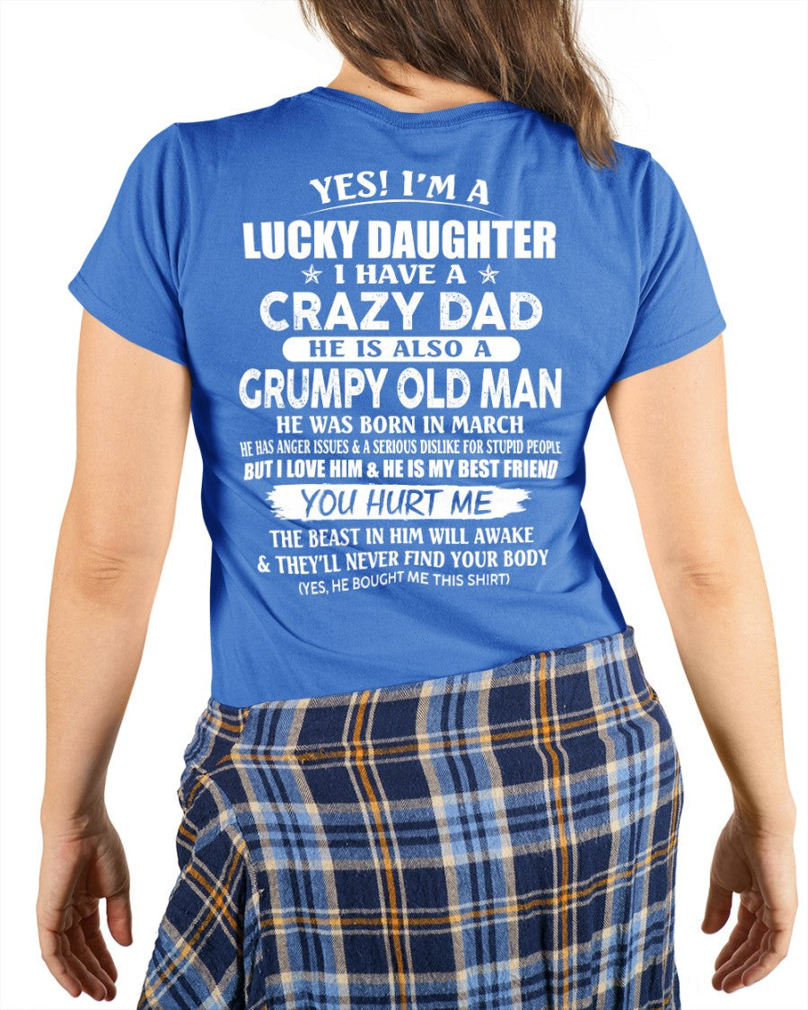 March - Awesome Grumpy Old Dad - Special gift for your daughter From Dad - XUAN03 (SKU10-50-03)