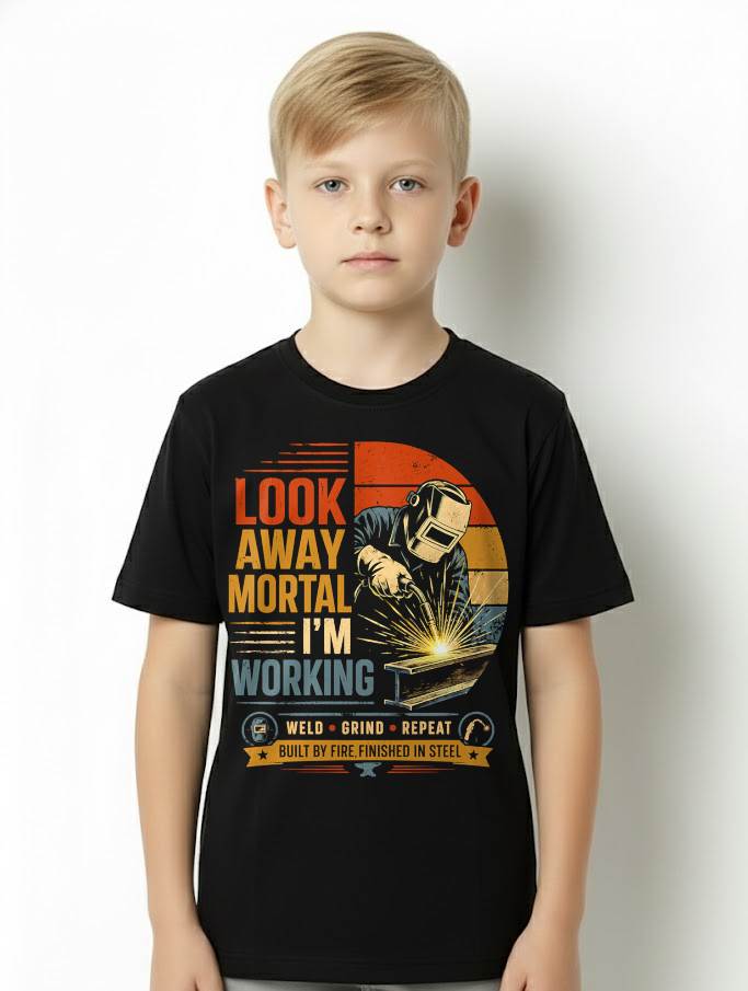 WELD • GRIND • REPEAT BUILT BY FIRE, FINISHED IN STEEL - SHIRTS FOR MENS - TOBY00 (SKU2608-465)