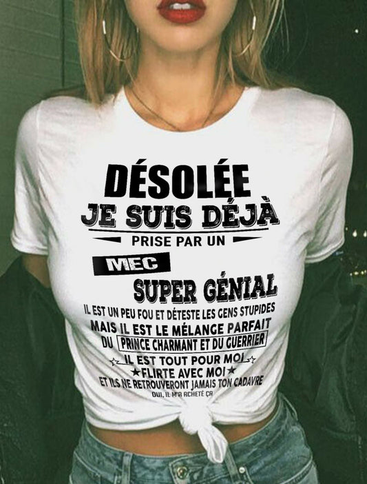 UN T-SHIRT MAGNIFIQUE POUR VOTRE FEMME - CADEAU DE LA PART DE SON MARI - frTOBY00 (SKUUP-04)