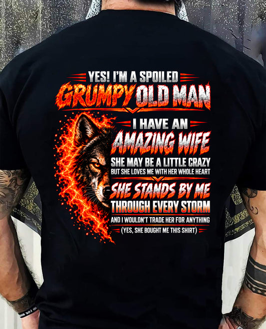 YES I'M A GRUMPY MAN - GIFT FROM WIFE TO HUSBAND - TOBY00 (SKU2609-290)