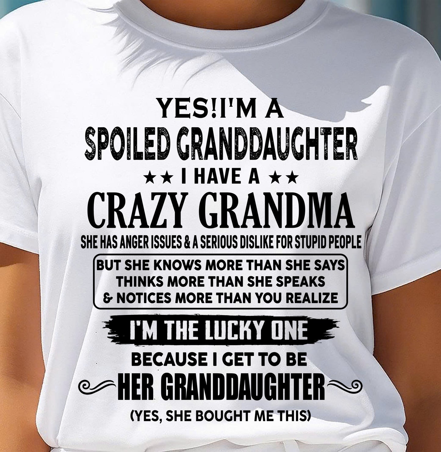 LUCKY GRANDDAUGHTER! - FROM GRANDMA - TOBY00 (SKU12-119-00)