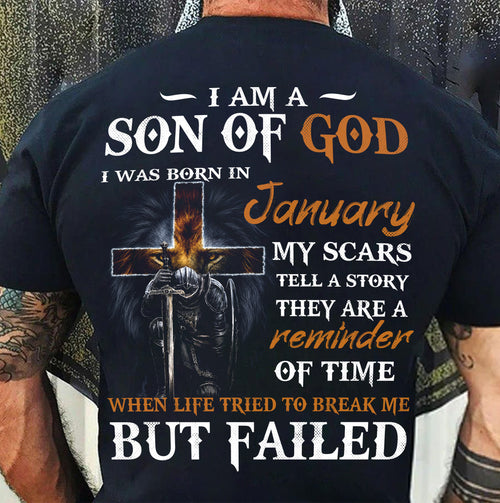 JANUARY, SON OF GOD - SHIRT FOR MEN - TOBY01 (SKU2605-57-01)