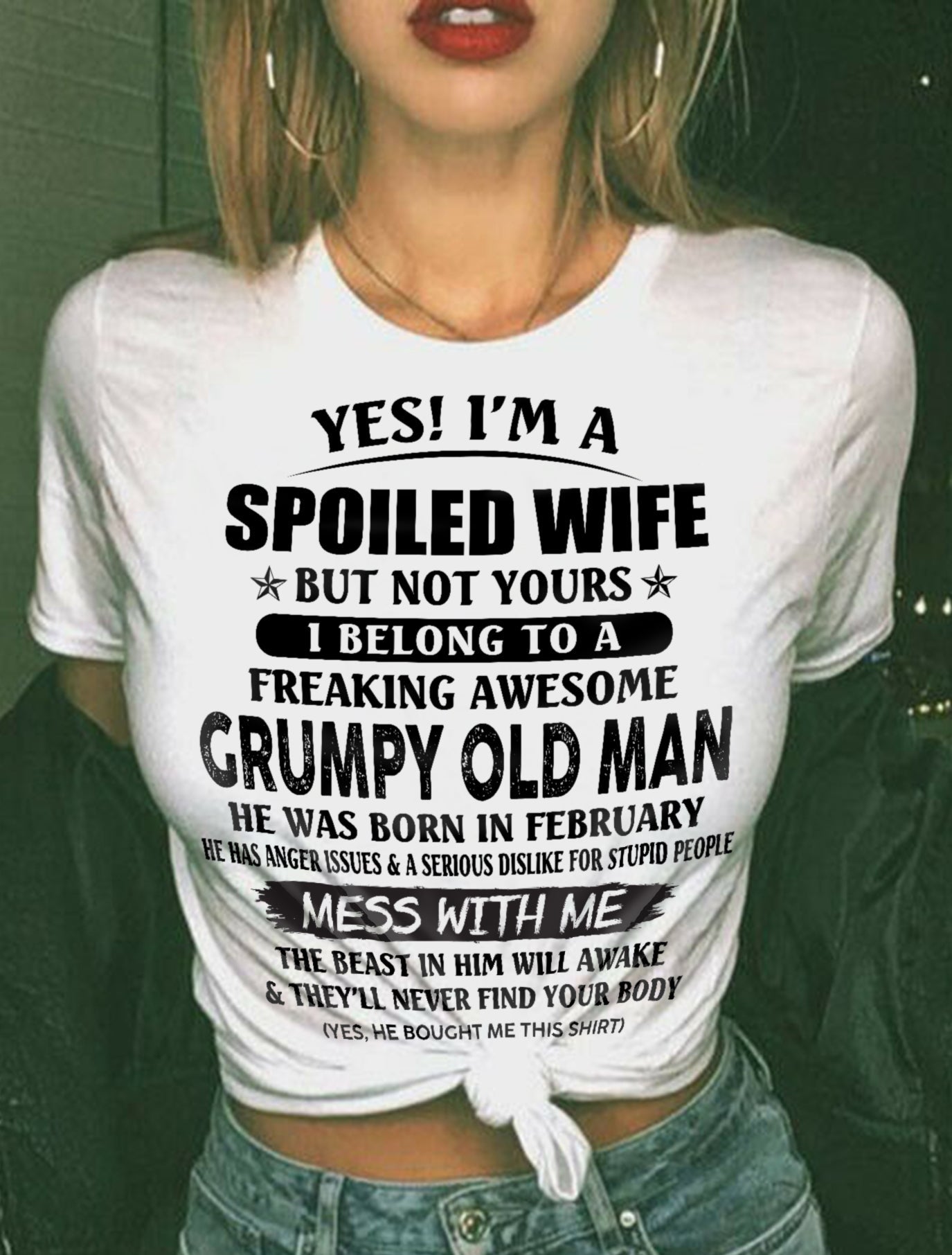 Grumpy Old Man February – Perfect gift for wife From Husband – TOBY02 (SKU08-63-02)