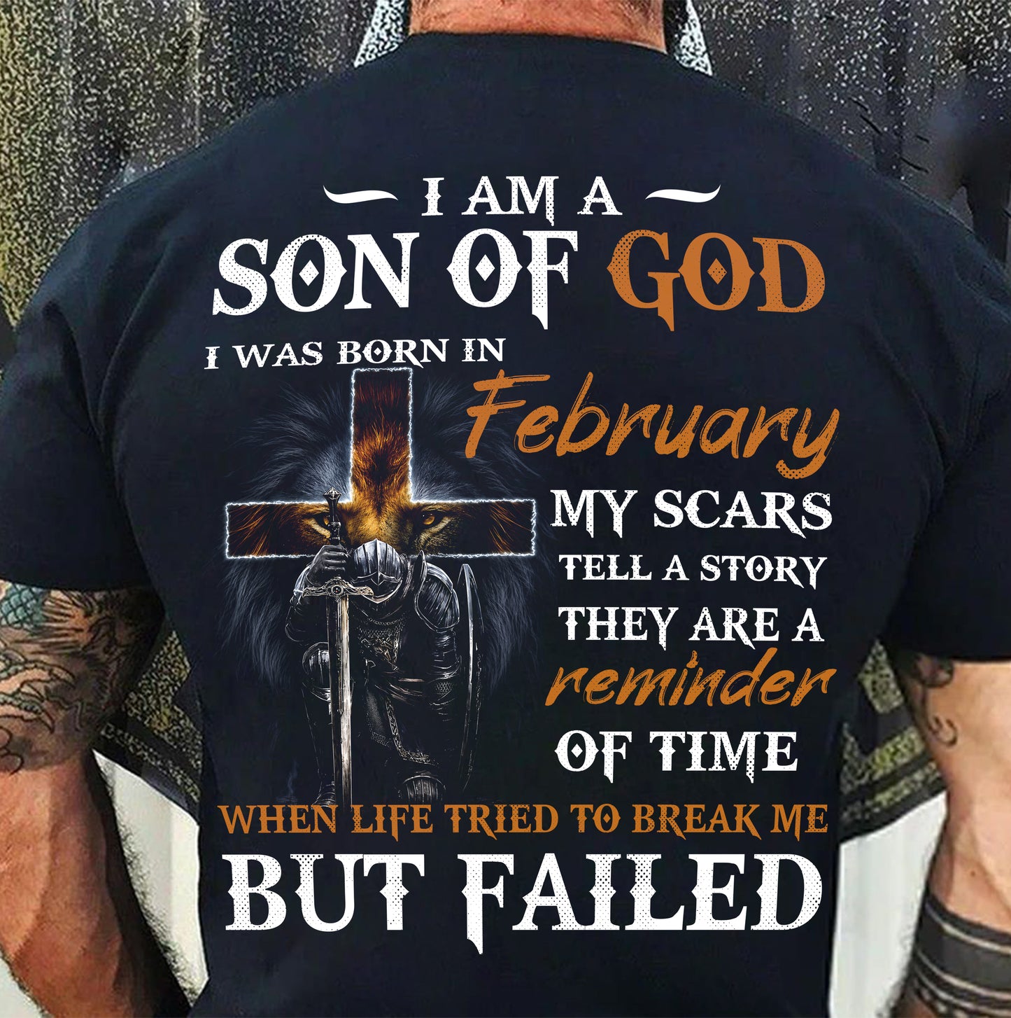FEBRUARY, SON OF GOD - SHIRT FOR MEN - TOBY02 (SKU2605-57-02)