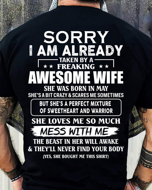 Wife May - Perfect gift for husband From Wife - TOBY05 (SKU68-86-05)