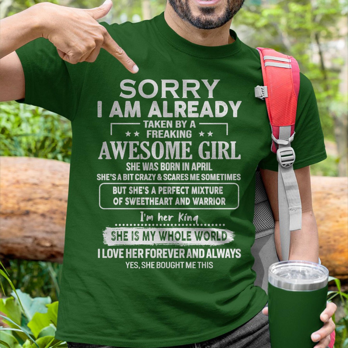 April - Awesome Girl - Perfect Gift For Your Boyfriend, Husband From Wife - TOBY04  (SKU04-86MT-04)