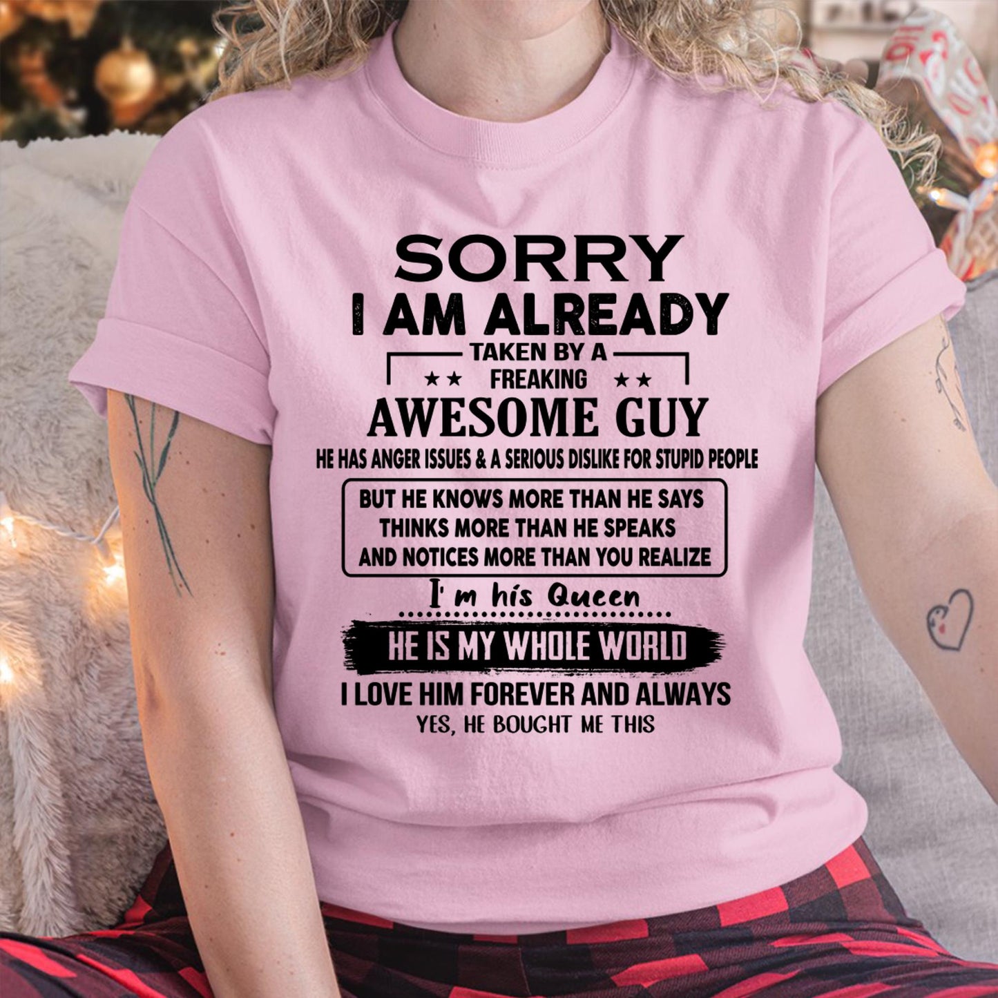 Awesome Guy - Perfect gift for your girlfriend or wife from husband - TOBY00 (SKUT08-11-00)