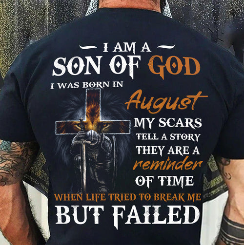 AUGUST, SON OF GOD - SHIRT FOR MEN - TOBY08 (SKU2605-57-08)