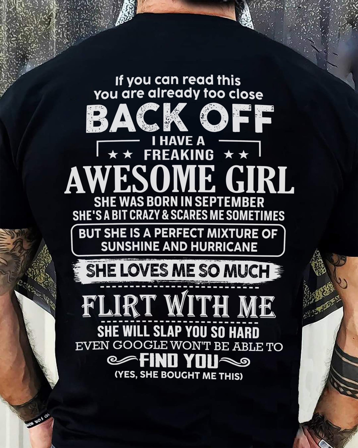September ��� Awesome Girlfriend Born In September ��� Special gift for your Boyfriend ��� From Wife TOBY09 (SKU06-17-09)