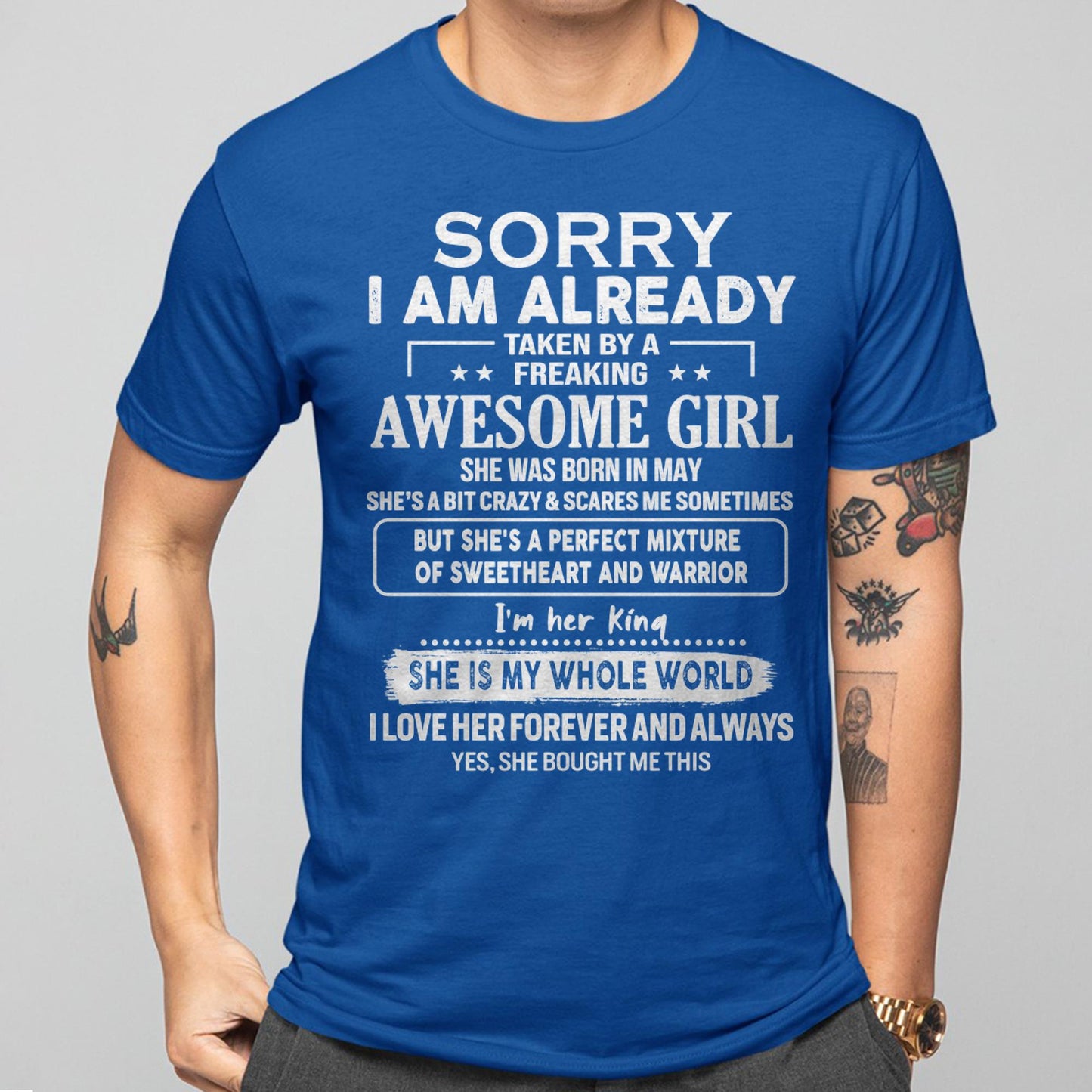 May - Awesome Girl - Perfect Gift For Your Boyfriend, Husband From Wife - TOBY05 (SKU04-86MT-05)