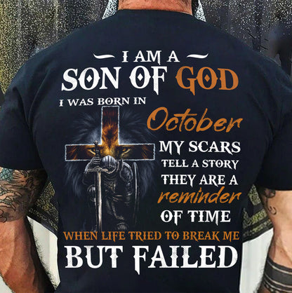 OCTOBER, SON OF GOD - SHIRT FOR MEN - TOBY10 (SKU2605-57-10)