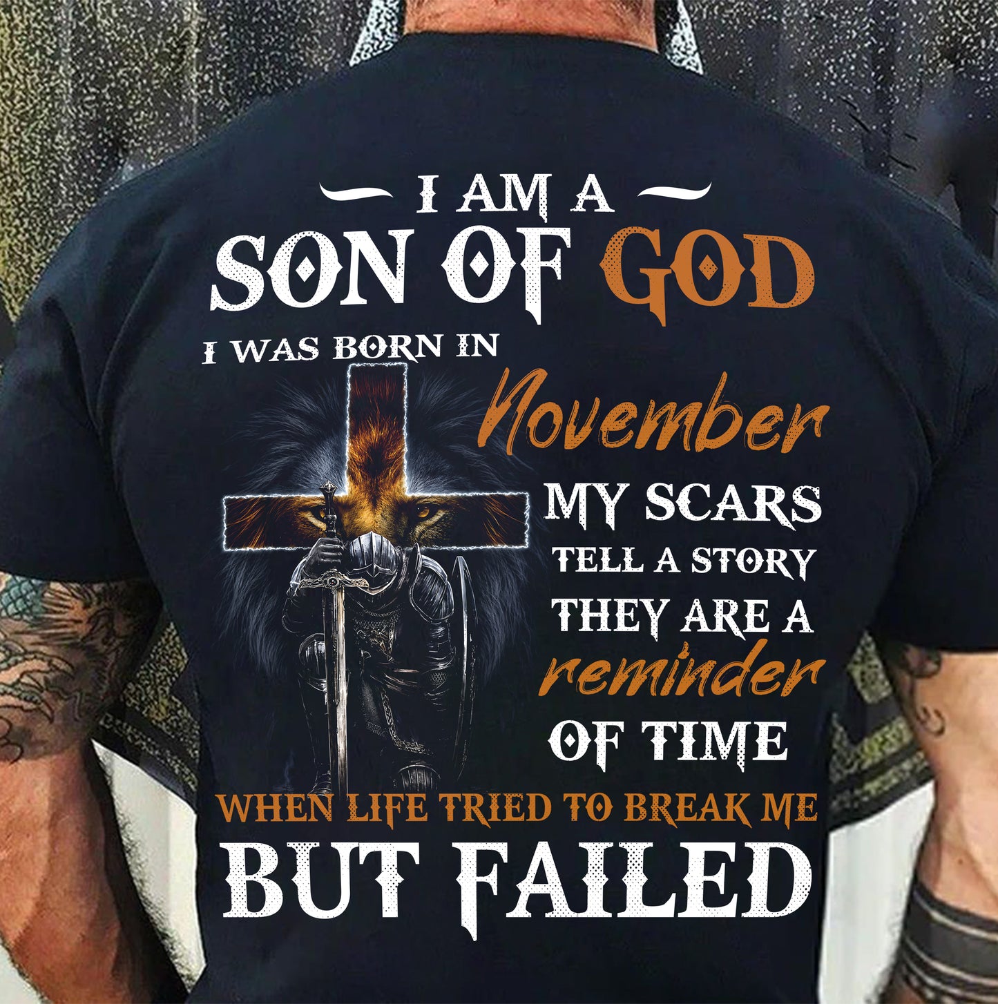 NOVEMBER, SON OF GOD - SHIRT FOR MEN - TOBY11 (SKU2605-57-11)