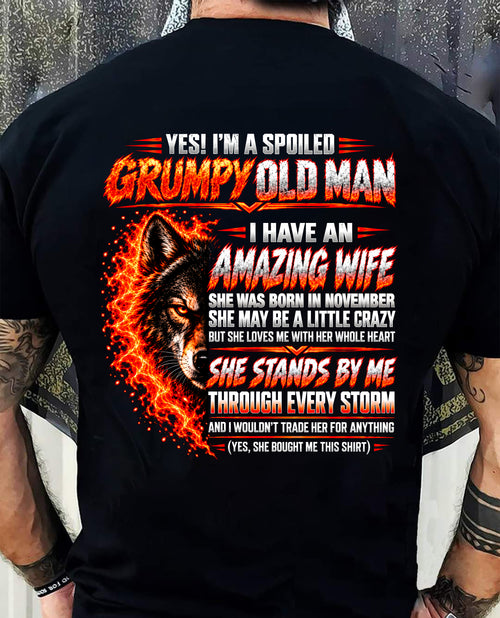 NOVEMBER, YES I'M A GRUMPY MAN - GIFT FROM WIFE TO HUSBAND - TOBY11 (SKU2609-290-11)