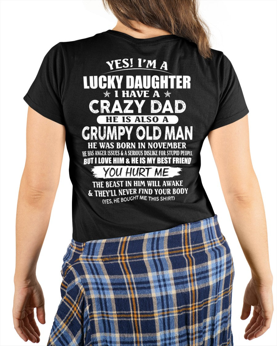 November - Awesome Grumpy Old Dad - Special gift for your daughter From Dad - XUAN11 (SKU10-50-11)
