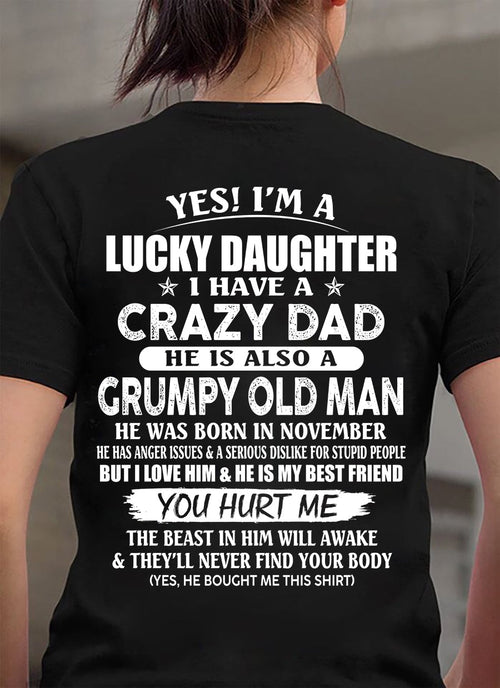 November - Awesome Grumpy Old Dad - Special gift for your daughter From Dad - XUAN11 (SKU10-50-11)