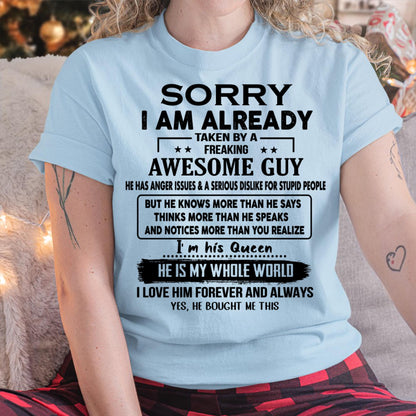 Awesome Guy - Perfect gift for your girlfriend or wife from husband - TOBY00 (SKUT08-11-00)