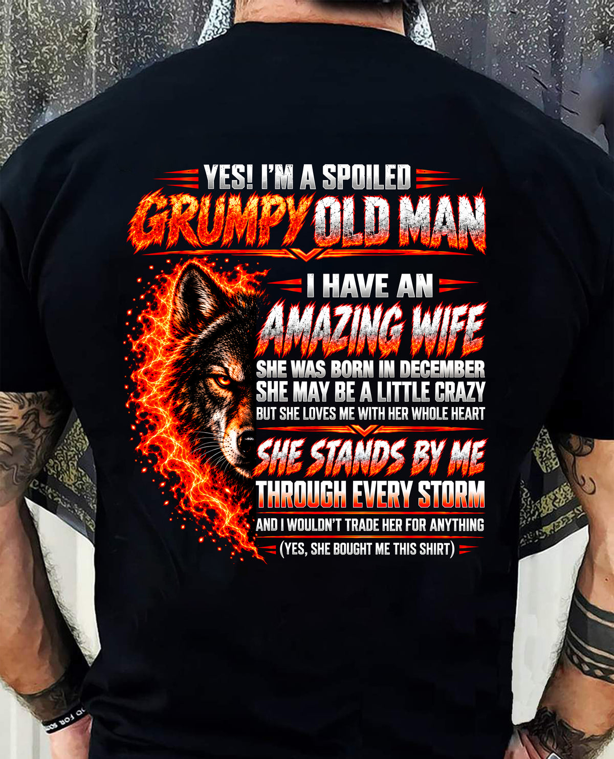 DECEMBER, YES I'M A GRUMPY MAN - GIFT FROM WIFE TO HUSBAND - TOBY12 (SKU2609-290-12)