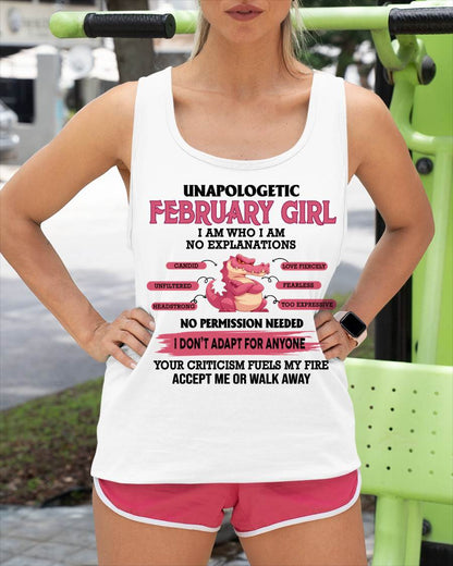 FEBRUARY, I AM WHO I AM - SHIRT FOR WOMEN - TOBY02 (SKU2605-55-02)