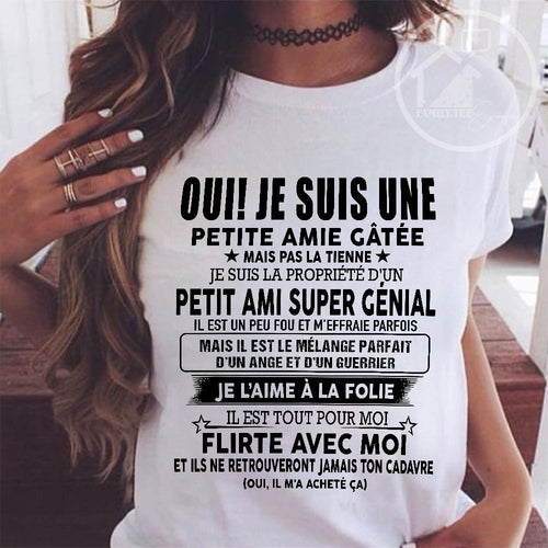 UN T-SHIRT MAGNIFIQUE POUR VOTRE FEMME - CADEAU DE LA PART DE SON MARI - frTOBY00 (SKUUP-05)