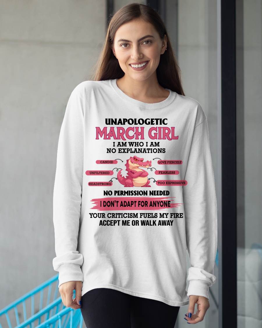 MARCH, I AM WHO I AM - SHIRT FOR WOMEN - TOBY03 (SKU2605-55-03)