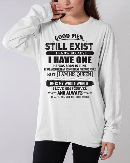 June - Good Men Still Exist - Perfect Gift For Girlfriend, Wife From Husband - TOBY06 (SKU07-166-06)
