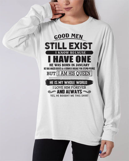 January - Good Men Still Exist - Perfect Gift For Girlfriend, Wife From Husband - TOBY01 (SKU07-166-01)
