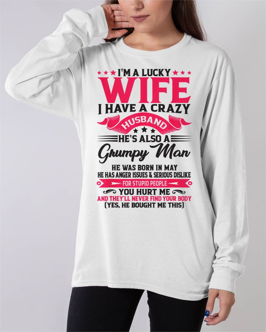 MAY - TO MY WIFE - I'M A LUCKY WIFE - GIFT FROM HUSBAND - TOBY05 (SKU10-136-05)