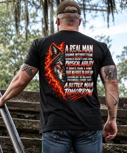 ANIMAL WOLF - A REAL MAN STANDS WITHOUT FEAR - TOBY00 (SKU2609-275)