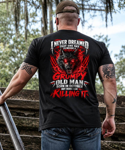 OCTOBER, YES I'M A GRUMPY MAN - SHIRTS FOR MEN - TOBY10 (SKU2609-371-10)