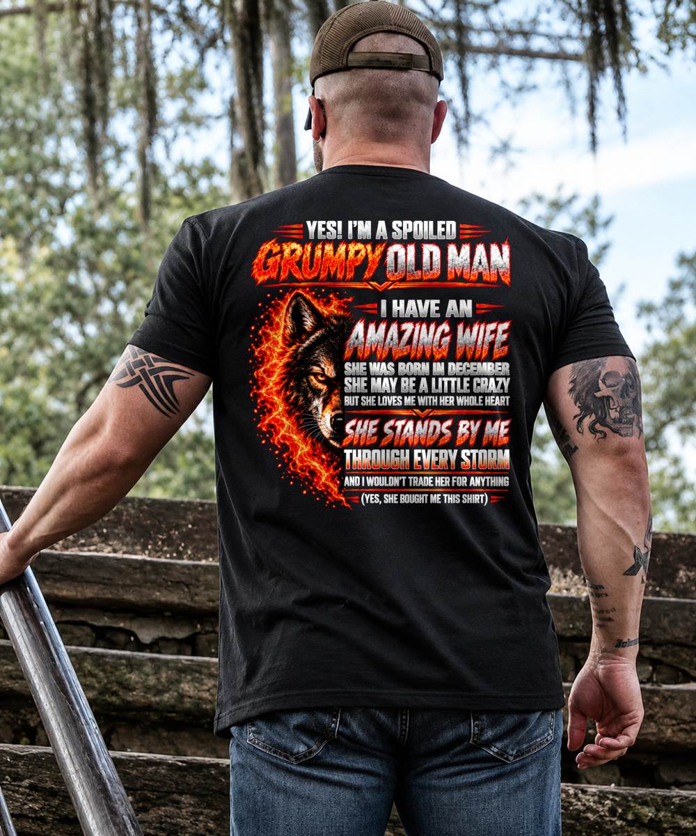 DECEMBER, YES I'M A GRUMPY MAN - GIFT FROM WIFE TO HUSBAND - TOBY12 (SKU2609-290-12)