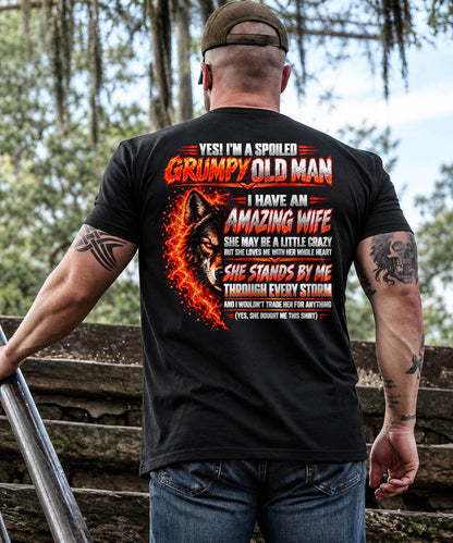 YES I'M A GRUMPY MAN - GIFT FROM WIFE TO HUSBAND - TOBY00 (SKU2609-290)