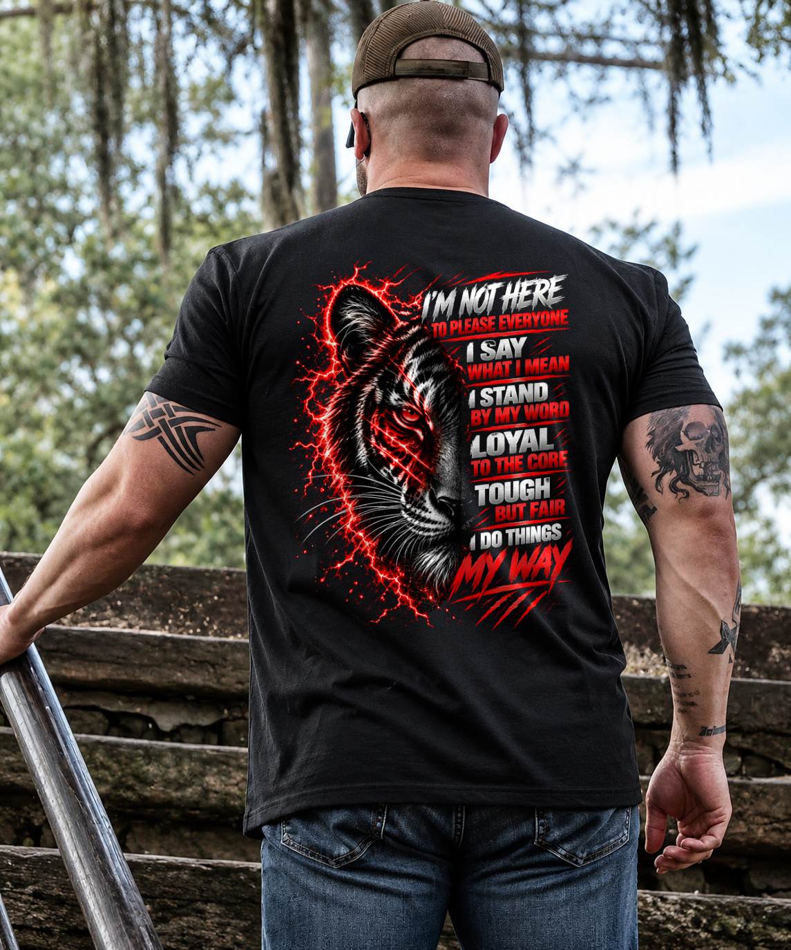 ANIMAL TIGER - A REAL MAN STANDS WITHOUT FEAR - TOBY00 (SKU2609-208)